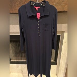 NWT Lilly Pulitzer “Reema” True Navy Dress-Sz XL